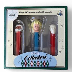 PEZ Collector's Ornaments Set - Red and Blue